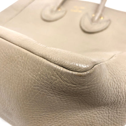 【現状渡し品】【レディース】 YOUNG&OLSEN THE DRYGOODS STORE ヤングアンドオルセン EMBOSSED LEATHER TOTE M エンボス レザートート バッグ 鞄 188-260701-rs-08-fur カラー：ベージュ系 万代Net店