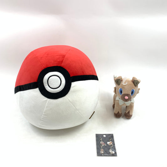 【現状渡し品】 状態未確認 ポケモン ぬいぐるみ モンスターボール/イワンコ メタルチャーム まとめ売り 039-260607-KO-05-fur 万代Net店