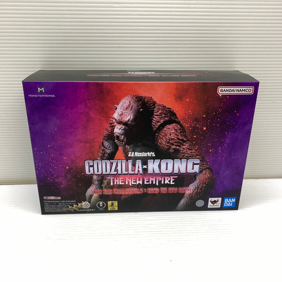 【中古品】 S.H.MonsterArts SKAR KING FROM GODZILLA × KONG： THE NEW EMPIRE ゴジラ×コング 新たなる帝国 055-260715-YT-01-min 万代Net店