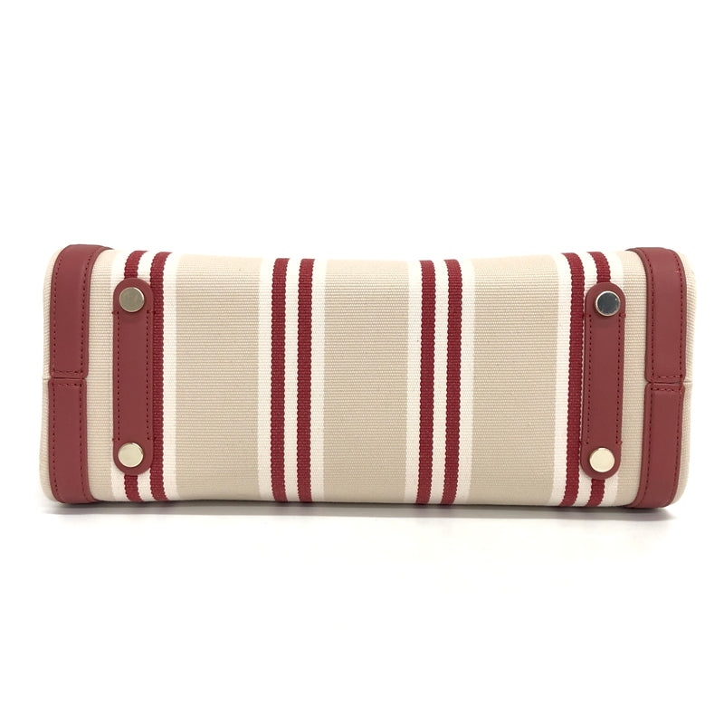 【中古品】【レディース】 KATE SPADE ケイトスペード STRIPE TOTE BAG ストライプ トートバッグ 鞄 バッグ 188-260701-rs-07-fur カラー：レッド/ベージュ 万代Net店
