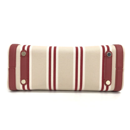 【中古品】【レディース】 KATE SPADE ケイトスペード STRIPE TOTE BAG ストライプ トートバッグ 鞄 バッグ 188-260701-rs-07-fur カラー：レッド/ベージュ 万代Net店