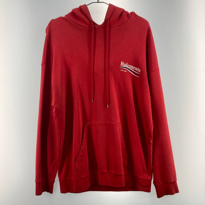 【現状渡し品】【メンズ】 Balements L/S PK パーカー 142-251230-WA-04-iwa サイズ：M カラー：レッド 万代Net店