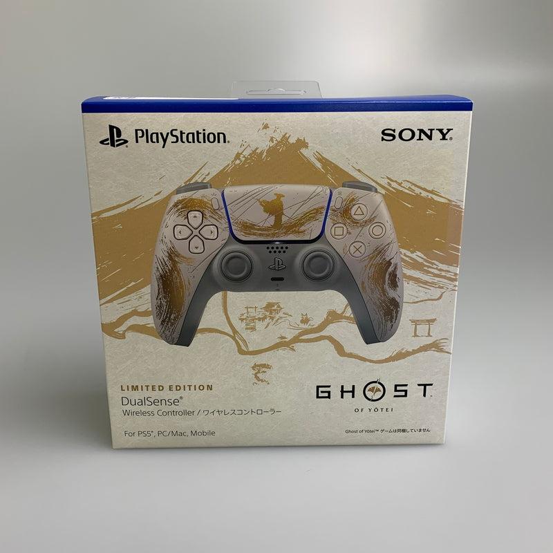 【未使用品】 SONY ソニー DualSense ワイヤレスコントローラー Ghost of Yotei ゴールド リミテッドエディション 024-260523-AS-8-min 万代Net店