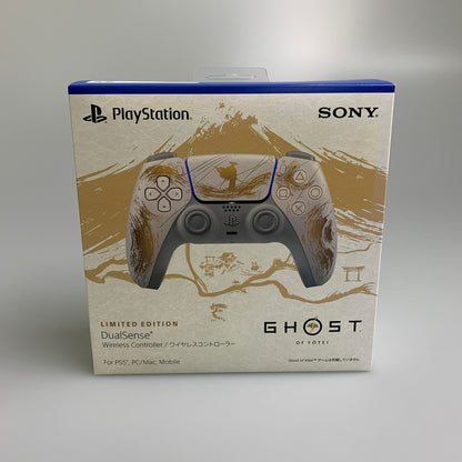【未使用品】 SONY ソニー DualSense ワイヤレスコントローラー Ghost of Yotei ゴールド リミテッドエディション 024-260523-AS-8-min 万代Net店