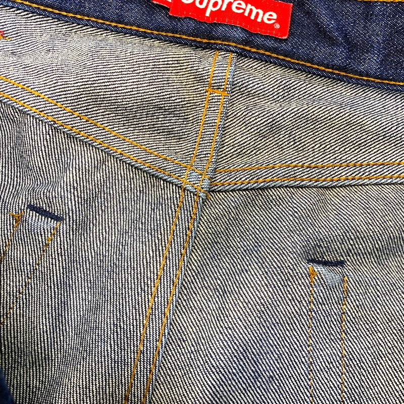 【中古品】【メンズ】 SUPREME シュプリーム SLIM RIGID DENIM PANTS スリム リジット デニム パンツ ボトムス 149-260917-kh-07-izu サイズ：34 カラー：インディゴ 万代Net店