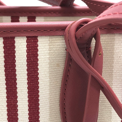 【中古品】【レディース】 KATE SPADE ケイトスペード STRIPE TOTE BAG ストライプ トートバッグ 鞄 バッグ 188-260701-rs-07-fur カラー：レッド/ベージュ 万代Net店
