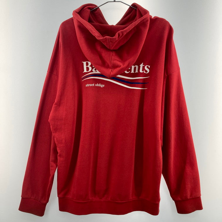 【現状渡し品】【メンズ】 Balements L/S PK パーカー 142-251230-WA-04-iwa サイズ：M カラー：レッド 万代Net店