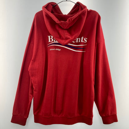 【現状渡し品】【メンズ】 Balements L/S PK パーカー 142-251230-WA-04-iwa サイズ：M カラー：レッド 万代Net店