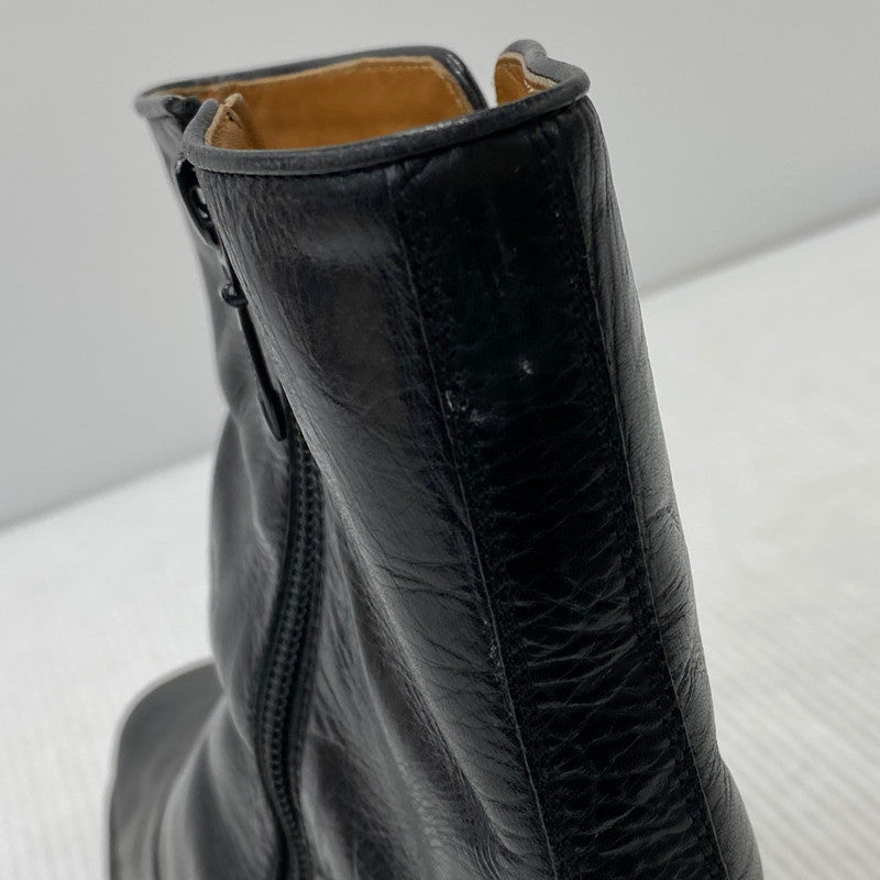 【現状渡し品】【メンズ】 N.HOOLYWOOD エヌハリウッド 460 SIDE ZIP LEATHER BOOTS サイド ジップ レザー ブーツ シューズ 靴 164-260819-cs-07-izu サイズ：M カラー：ブラック 万代Net店