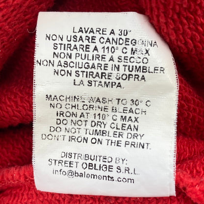 【現状渡し品】【メンズ】 Balements L/S PK パーカー 142-251230-WA-04-iwa サイズ：M カラー：レッド 万代Net店