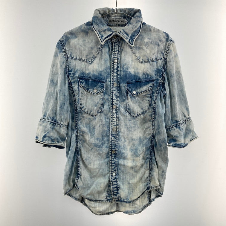 【中古品】【メンズ】 Buffalo Bobs バッファローボブズ SHIRT 147-260417-WA-01-iwa サイズ：2 カラー：BLUE 万代Net店