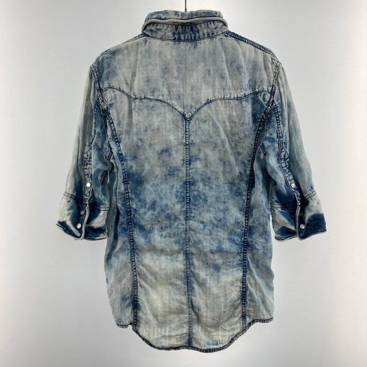 【中古品】【メンズ】 Buffalo Bobs バッファローボブズ SHIRT 147-260417-WA-01-iwa サイズ：2 カラー：BLUE 万代Net店