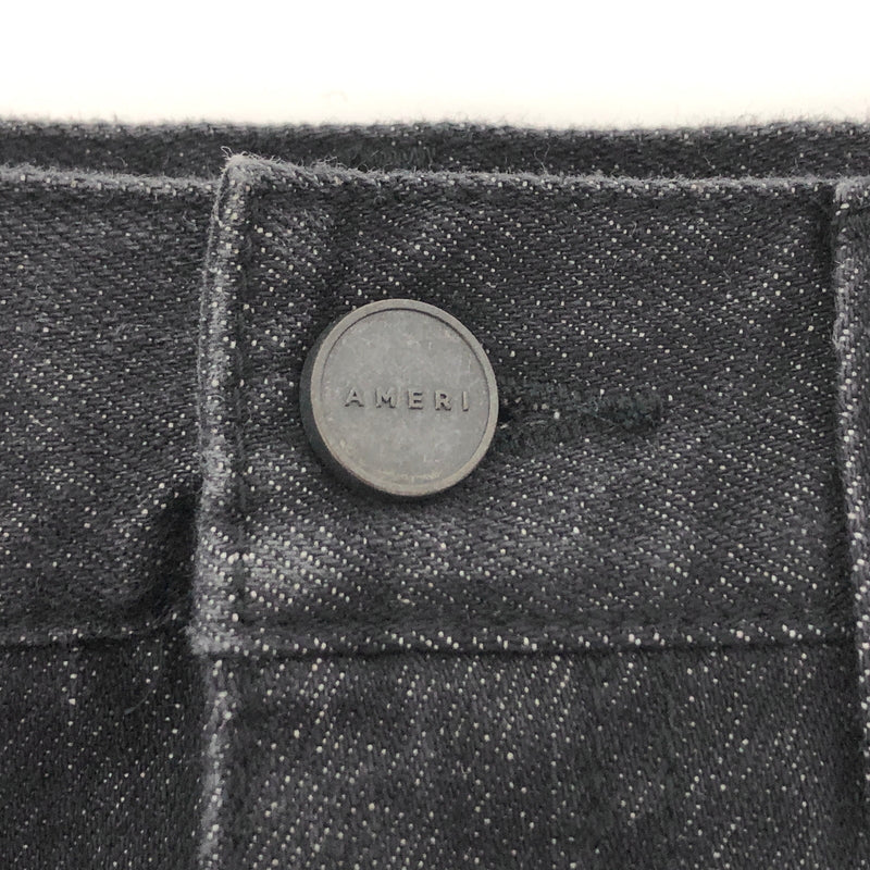 【中古美品】【レディース】 AMIRI アメリ PEARL DENIM PANTS 01320580930 パール デニムパンツ ボトムス 168-260706-rs-01-fur サイズ：24 カラー：ブラックインディゴ 万代Net店