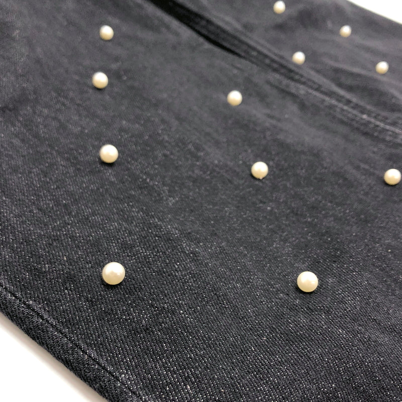 【中古美品】【レディース】 AMIRI アメリ PEARL DENIM PANTS 01320580930 パール デニムパンツ ボトムス 168-260706-rs-01-fur サイズ：24 カラー：ブラックインディゴ 万代Net店