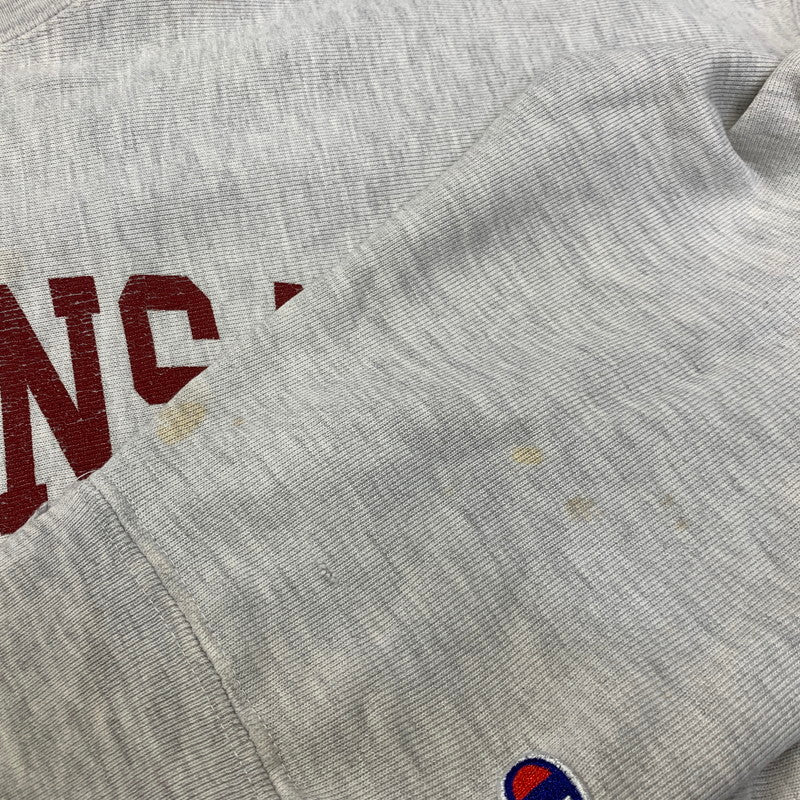 【現状渡し品】【メンズ】 CHAMPION チャンピオン ARKANSAS RAZORBACKS REVERSE WEAVE SWEATSHIRT アーカンソー レイザーバックス リバース ウィーブ スウェットシャツ 146-260917-kh-15-izu サイズ：XXL カラー：グレー 万代Net店