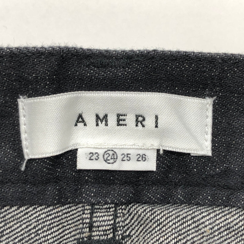 【中古美品】【レディース】 AMIRI アメリ PEARL DENIM PANTS 01320580930 パール デニムパンツ ボトムス 168-260706-rs-01-fur サイズ：24 カラー：ブラックインディゴ 万代Net店