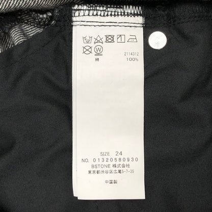 【中古美品】【レディース】 AMIRI アメリ PEARL DENIM PANTS 01320580930 パール デニムパンツ ボトムス 168-260706-rs-01-fur サイズ：24 カラー：ブラックインディゴ 万代Net店