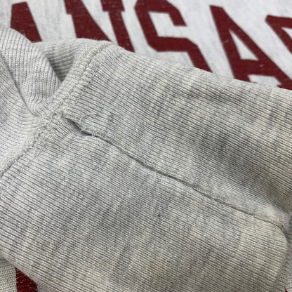 【現状渡し品】【メンズ】 CHAMPION チャンピオン ARKANSAS RAZORBACKS REVERSE WEAVE SWEATSHIRT アーカンソー レイザーバックス リバース ウィーブ スウェットシャツ 146-260917-kh-15-izu サイズ：XXL カラー：グレー 万代Net店