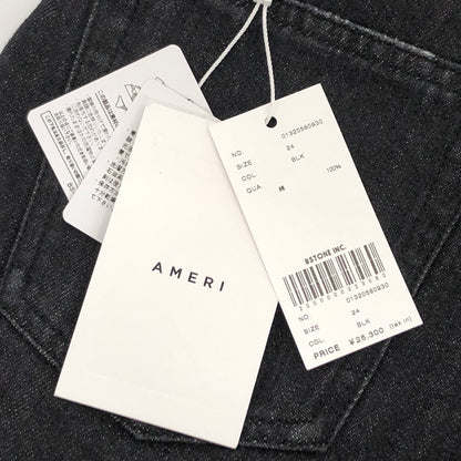 【中古美品】【レディース】 AMIRI アメリ PEARL DENIM PANTS 01320580930 パール デニムパンツ ボトムス 168-260706-rs-01-fur サイズ：24 カラー：ブラックインディゴ 万代Net店