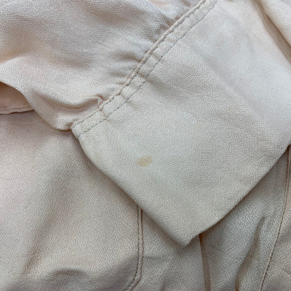 【現状渡し品】【メンズ】 PILGRIM ピルグリム 雪タグ NYLON WOVEN WITH ACETATE LS SHIRT ロングスリーブ シャツ トップス　 146-260917-kh-16-izu サイズ：M カラー：サーモンピンク系 万代Net店