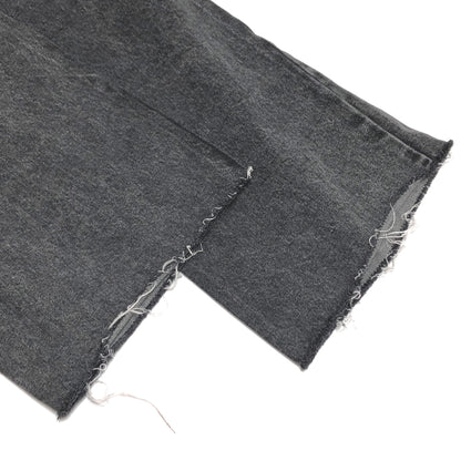 【中古品】【レディース】 MAISON SPECIALメゾンスペシャル LAYERED WRAP DENIM PANTS 21231465102 レイヤード ラップ デニムパンツ 切りっぱなし ボトムス 168-260701-rs-10-fur サイズ：36 カラー：ブラックデニム 万代Net店