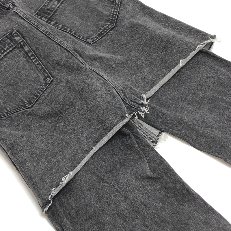 【中古品】【レディース】 MAISON SPECIALメゾンスペシャル LAYERED WRAP DENIM PANTS 21231465102 レイヤード ラップ デニムパンツ 切りっぱなし ボトムス 168-260701-rs-10-fur サイズ：36 カラー：ブラックデニム 万代Net店