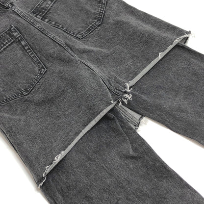 【中古品】【レディース】 MAISON SPECIALメゾンスペシャル LAYERED WRAP DENIM PANTS 21231465102 レイヤード ラップ デニムパンツ 切りっぱなし ボトムス 168-260701-rs-10-fur サイズ：36 カラー：ブラックデニム 万代Net店