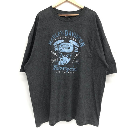 【中古品】【メンズ】 HARLEY DAVIDSON ハーレーダビッドソン S/S TEE 半袖 Tシャツ オーバーサイズ トップス アメカジ系 145-250728-rs-01-fur サイズ：不明 カラー：ダークグレー系 万代Net店
