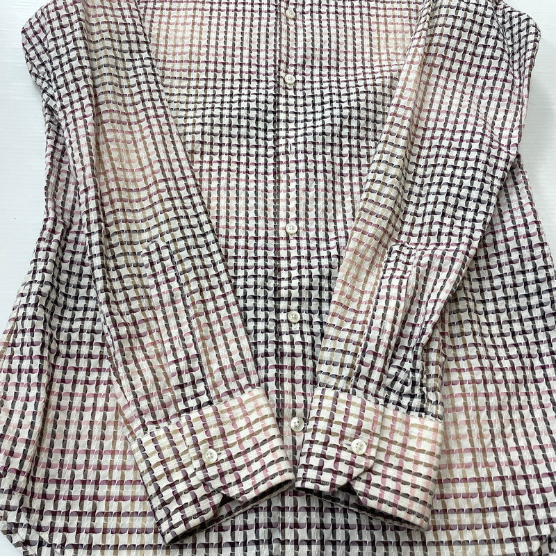 【中古品】【メンズ】 ETRO エトロ GRADATION L/S SHIRT グラデーション ロングスリーブ シャツ 長袖 トップス 141-251127-yo-09-tei サイズ：39 カラー：マルチ 万代Net店