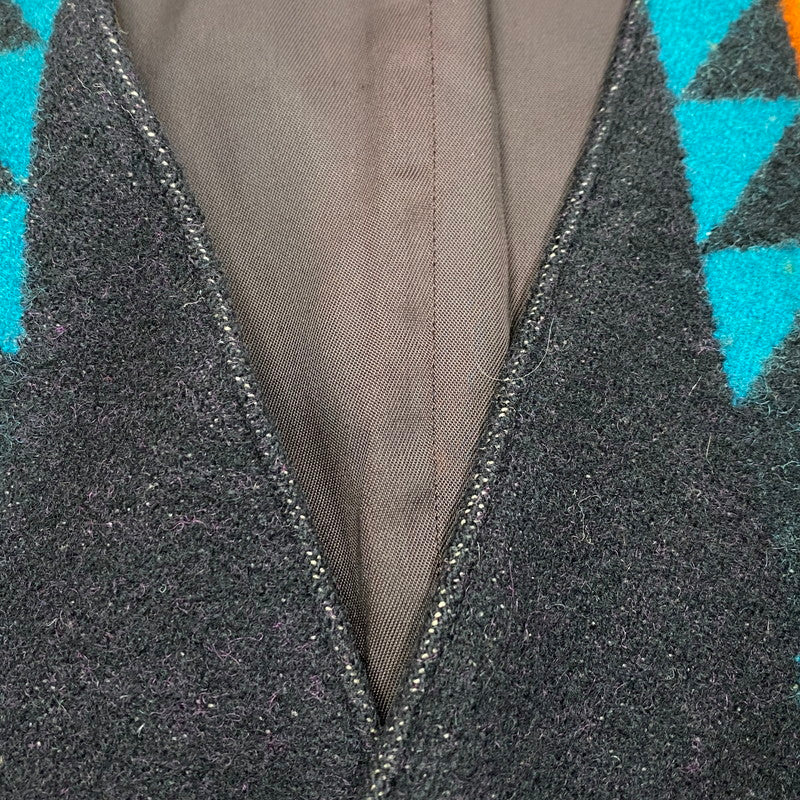 【現状渡し品】【メンズ】 HIGH GRADE WESTERN WEAR NATIVE WOOL VEST ハイ グレード ウエスタン ウェア ウール ベスト トップス 146-260119-kh-02-izu サイズ：42 カラー：ブラック系 万代Net店