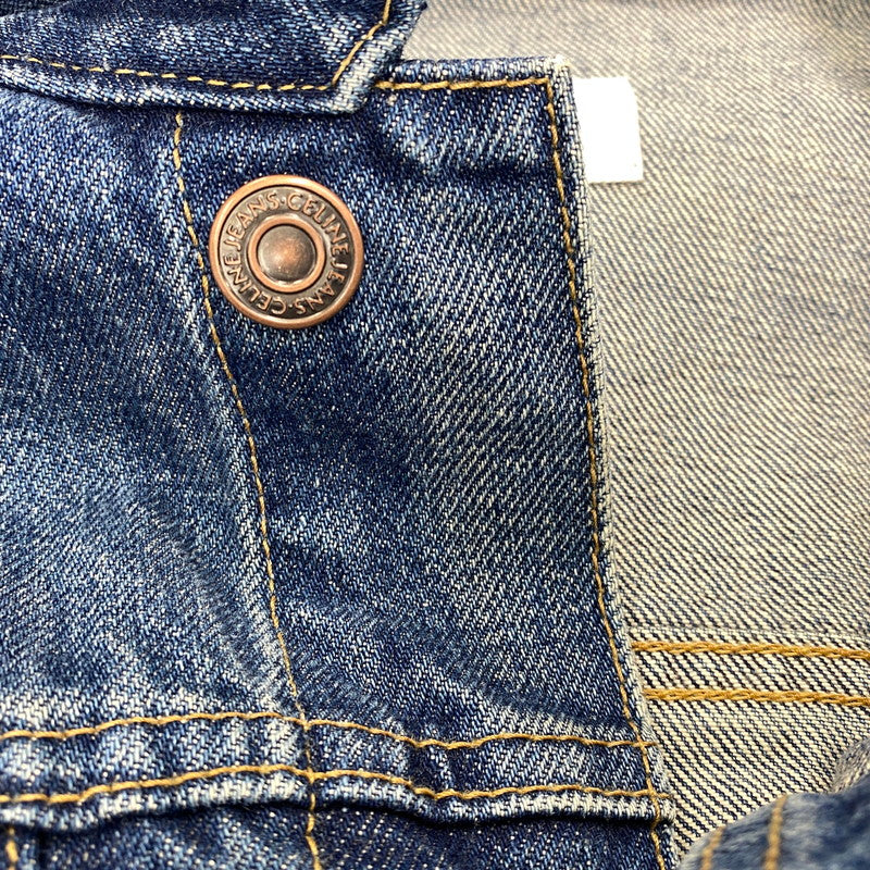 【中古品】【メンズ】 CELINE セリーヌ BOY DOLL DENIM JACKET ボーイ ドール デニム ジャケット アウター 141-261008-kh-06-izu サイズ：L カラー：インディゴ 万代Net店
