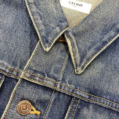 【中古品】【メンズ】 CELINE セリーヌ BOY DOLL DENIM JACKET ボーイ ドール デニム ジャケット アウター 141-261008-kh-06-izu サイズ：L カラー：インディゴ 万代Net店