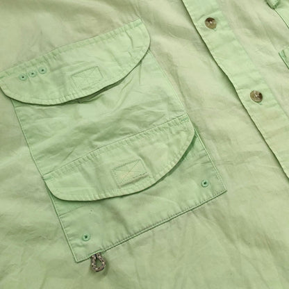 【ジャンク品】【メンズ】 Columbia コロンビア フィッシングシャツ FM7120 長袖 トップス 古着 アウトドア系 ヴィンテージ系 146-251017-rs-11-fur サイズ：XXL カラー：ライトグリーン 万代Net店