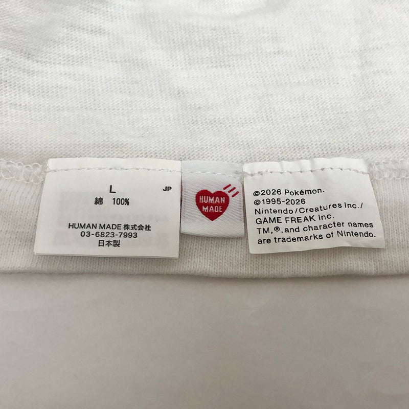 【現状渡し品】【メンズ】 HUMAN MADE × POKEMON ヒューマンメイド GRAPHIC KAMONEGI SS TEE カモネギ Tシャツ 半袖 トップス 142-260924-rs-03-fur サイズ：L カラー：ホワイト 万代Net店