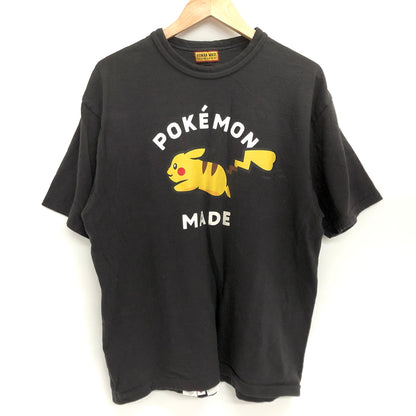 【中古品】【メンズ】 HUMAN MADE × POKEMON ヒューマンメイド GRAPHIC PIKACHU SS TEE ピカチュウ Tシャツ 半袖 トップス 142-260924-rs-04-fur サイズ：L カラー：ブラック 万代Net店
