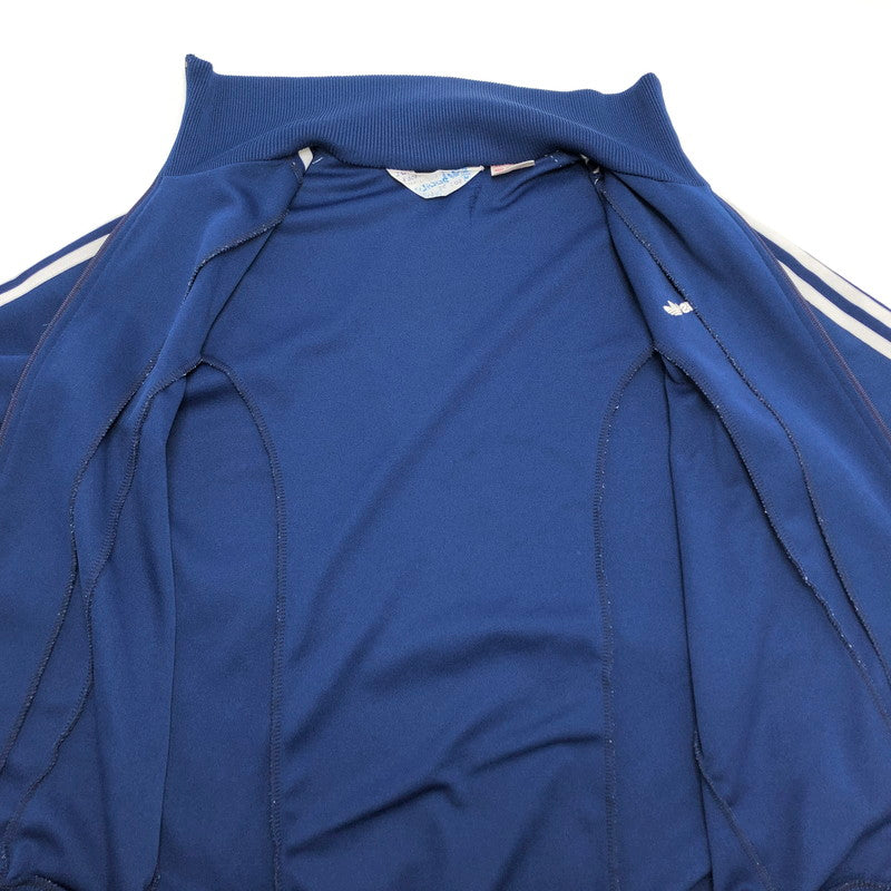 【現状渡し品】【メンズ/レディース】 adidas アディダス 80S TRACK JACKET トラックジャケット ジャージ ヴィンテージ系 146-260415-rs-07-fur サイズ：M カラー：ブルー 万代Net店