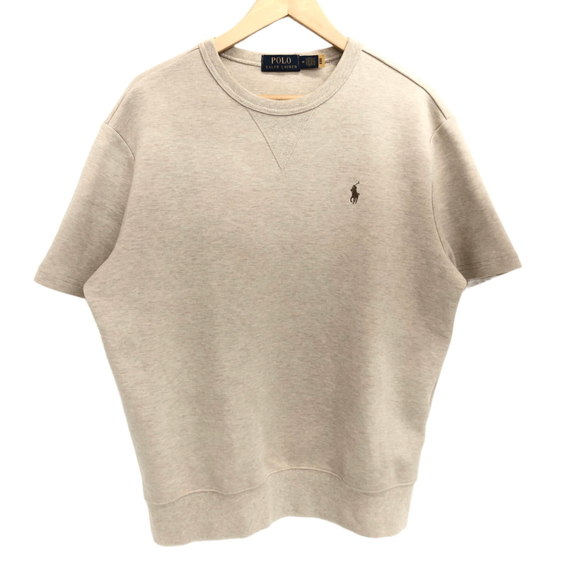 【現状渡し品】【メンズ】 POLO RALPH LAUREN ポロ・ラルフローレン S/S SWEATSHIRT 半袖 スウェット トップス 古着 147-260924-rs-07-fur サイズ：M カラー：ベージュ 万代Net店