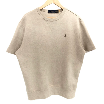 【現状渡し品】【メンズ】 POLO RALPH LAUREN ポロ・ラルフローレン S/S SWEATSHIRT 半袖 スウェット トップス 古着 147-260924-rs-07-fur サイズ：M カラー：ベージュ 万代Net店