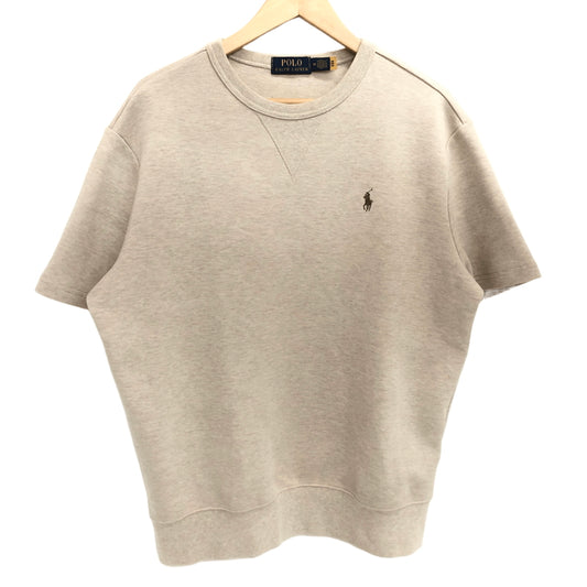【現状渡し品】【メンズ】 POLO RALPH LAUREN ポロ・ラルフローレン S/S SWEATSHIRT 半袖 スウェット トップス 古着 147-260924-rs-07-fur サイズ：M カラー：ベージュ 万代Net店
