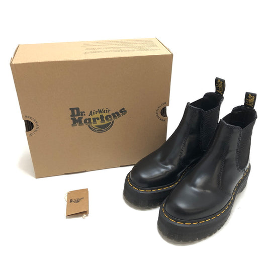 【中古品】【レディース】 Dr.Martens ドクターマーチン 2976 QUAD LEATHER PLATFORM CHELSEA BOOTS 24687001 チェルシーブーツ サイドゴア ブーツ シューズ 靴 167-260416-rs-03-fur サイズ：23.0cm UK4 カラー：ブラック 万代Net店
