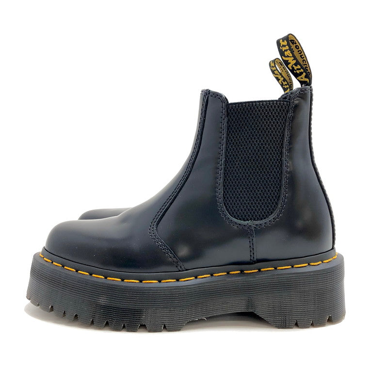 【中古品】【レディース】 Dr.Martens ドクターマーチン 2976 QUAD LEATHER PLATFORM CHELSEA BOOTS 24687001 チェルシーブーツ サイドゴア ブーツ シューズ 靴 167-260416-rs-03-fur サイズ：23.0cm UK4 カラー：ブラック 万代Net店