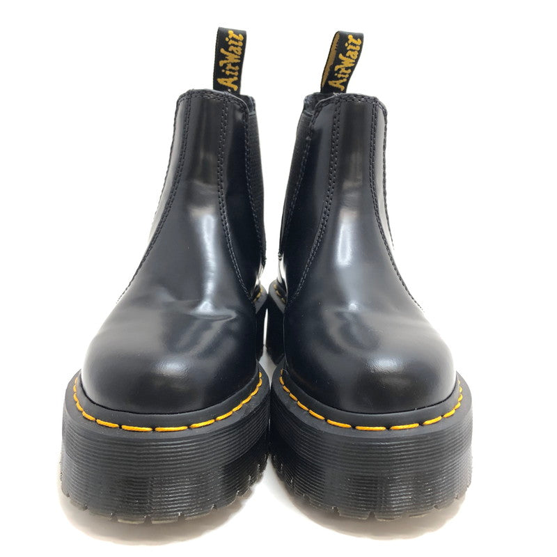 【中古品】【レディース】 Dr.Martens ドクターマーチン 2976 QUAD LEATHER PLATFORM CHELSEA BOOTS 24687001 チェルシーブーツ サイドゴア ブーツ シューズ 靴 167-260416-rs-03-fur サイズ：23.0cm UK4 カラー：ブラック 万代Net店