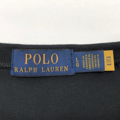 【現状渡し品】【メンズ】 POLO RALPH LAUREN ポロ・ラルフローレン S/S SWEATSHIRT 半袖 スウェット トップス 古着 147-260924-rs-08-fur サイズ：L カラー：ブラック 万代Net店
