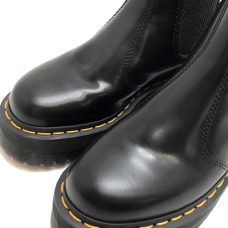【中古品】【レディース】 Dr.Martens ドクターマーチン 2976 QUAD LEATHER PLATFORM CHELSEA BOOTS 24687001 チェルシーブーツ サイドゴア ブーツ シューズ 靴 167-260416-rs-03-fur サイズ：23.0cm UK4 カラー：ブラック 万代Net店