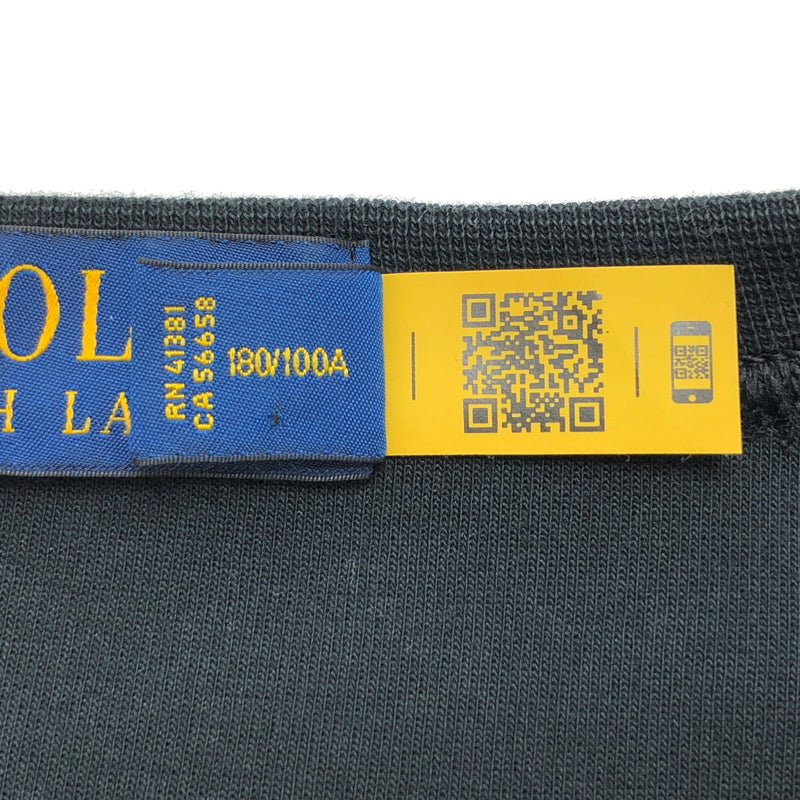 【現状渡し品】【メンズ】 POLO RALPH LAUREN ポロ・ラルフローレン S/S SWEATSHIRT 半袖 スウェット トップス 古着 147-260924-rs-08-fur サイズ：L カラー：ブラック 万代Net店