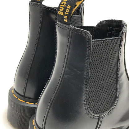 【中古品】【レディース】 Dr.Martens ドクターマーチン 2976 QUAD LEATHER PLATFORM CHELSEA BOOTS 24687001 チェルシーブーツ サイドゴア ブーツ シューズ 靴 167-260416-rs-03-fur サイズ：23.0cm UK4 カラー：ブラック 万代Net店