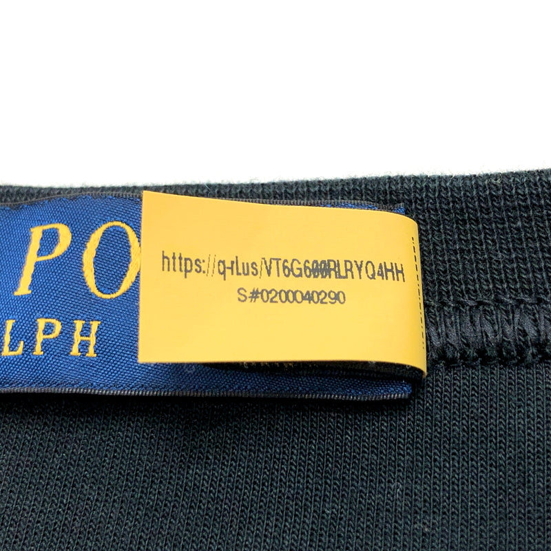 【現状渡し品】【メンズ】 POLO RALPH LAUREN ポロ・ラルフローレン S/S SWEATSHIRT 半袖 スウェット トップス 古着 147-260924-rs-08-fur サイズ：L カラー：ブラック 万代Net店