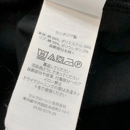 【現状渡し品】【メンズ】 POLO RALPH LAUREN ポロ・ラルフローレン S/S SWEATSHIRT 半袖 スウェット トップス 古着 147-260924-rs-08-fur サイズ：L カラー：ブラック 万代Net店