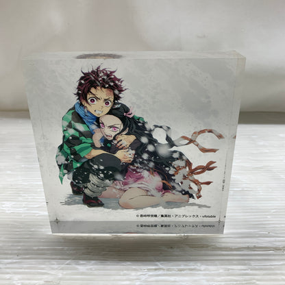 【中古品】 鬼滅の刃　アクリルブロック 竈門炭治郎 禰豆子 051-260716-YT-03-min 万代Net店