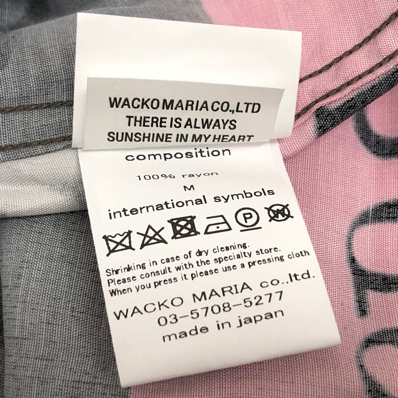 【中古美品】【メンズ】 WACKO MARIA ワコマリア 26SS THE PHOENICIAN SCHEME HAWAIIAN SHIRT (TYPE-4) TPS-WM-HI04 ハワイアンシャツ 半袖 トップス 142-260925-rs-01-fur サイズ：M カラー：ピンク/グレー系 万代Net店